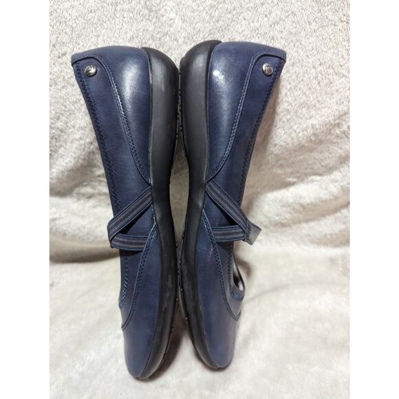 Life Stride Shoes Womens 8.5 Blue Slip On Cushioned Leona Flats Comfort Workwear - Picture 10 of 13
